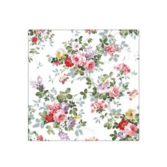 Floral Elements Peony Chinese Rose Satin Bandana Scarf 22  X 22 