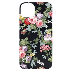 Floral Elements Peony Chinese Rose Iphone 14 Plus Black Uv Print Case by Grandong