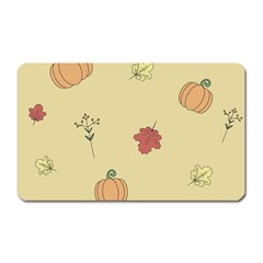 Halloween Fall Pattern Magnet (rectangular) by Apenda