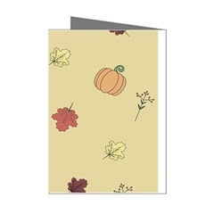 Halloween Fall Pattern Mini Greeting Cards (pkg Of 8)