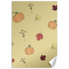 Halloween Fall Pattern Canvas 12  X 18 