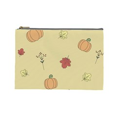 Halloween Fall Pattern Cosmetic Bag (large)