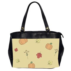 Halloween Fall Pattern Oversize Office Handbag (2 Sides)