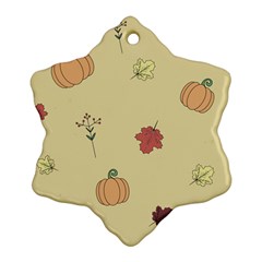 Halloween Fall Pattern Ornament (snowflake)