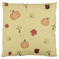 Halloween Fall Pattern Large Premium Plush Fleece Cushion Case (one Side)