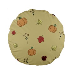 Halloween Fall Pattern Standard 15  Premium Flano Round Cushions