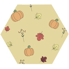 Halloween Fall Pattern Wooden Puzzle Hexagon by Apenda