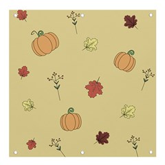 Halloween Fall Pattern Banner And Sign 4  X 4  by Apenda