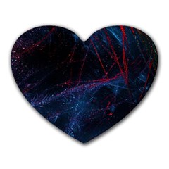 Abstract Feathers Heart Mousepad