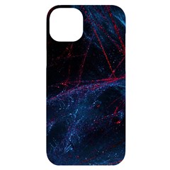 Abstract Feathers Iphone 14 Plus Black Uv Print Case by Apenda