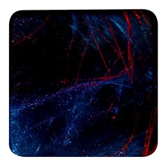 Abstract Feathers Square Glass Fridge Magnet (4 Pack)