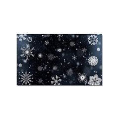 Snowflakes Snow Snowfall Snowing Sticker (rectangular)