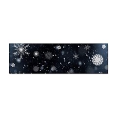 Snowflakes Snow Snowfall Snowing Sticker (bumper) by Apenda