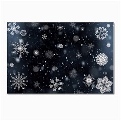 Snowflakes Snow Snowfall Snowing Postcard 4 x 6  (pkg Of 10)