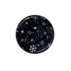 Snowflakes Snow Snowfall Snowing Hat Clip Ball Marker (10 Pack)