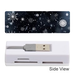 Snowflakes Snow Snowfall Snowing Memory Card Reader (stick)