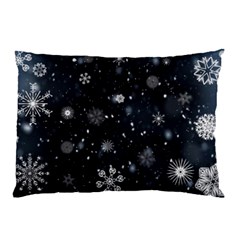 Snowflakes Snow Snowfall Snowing Pillow Case (two Sides)