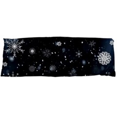 Snowflakes Snow Snowfall Snowing 21 x60  Body Pillow Case Dakimakura (two Sides)