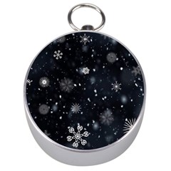 Snowflakes Snow Snowfall Snowing Silver Compasses