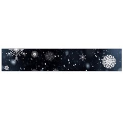 Snowflakes Snow Snowfall Snowing Large Premium Plush Fleece Scarf 