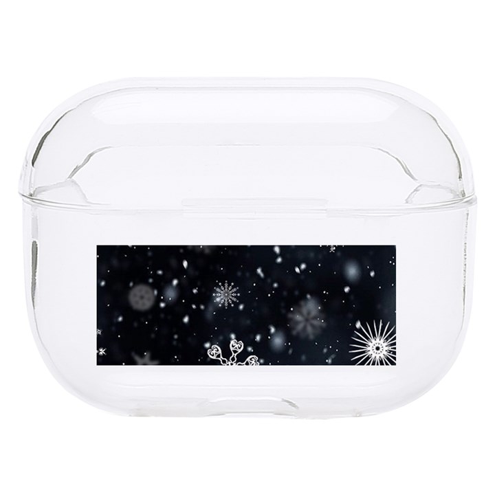 Snowflakes Snow Snowfall Snowing Hard PC AirPods Pro Case