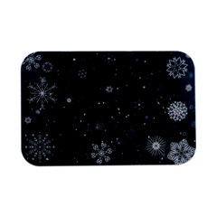 Snowflakes Snow Snowfall Snowing Open Lid Metal Box (silver)  