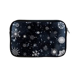 Snowflakes Snow Snowfall Snowing Apple Macbook Pro 13  Zipper Case by Apenda