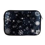 Snowflakes Snow Snowfall Snowing Apple MacBook Pro 17  Zipper Case Front