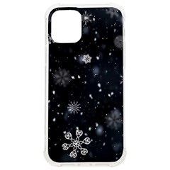 Snowflakes Snow Snowfall Snowing Iphone 12/12 Pro Tpu Uv Print Case by Apenda