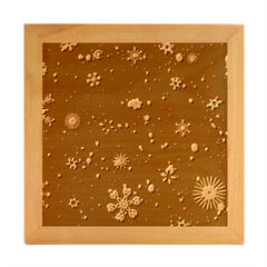 Snowflakes Snow Snowfall Snowing Wood Photo Frame Cube by Apenda