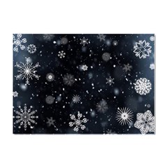 Snowflakes Snow Snowfall Snowing Crystal Sticker (a4) by Apenda