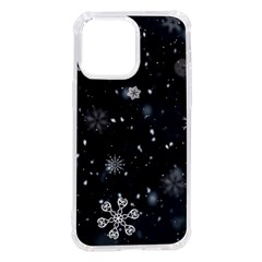 Snowflakes Snow Snowfall Snowing Iphone 14 Pro Max Tpu Uv Print Case