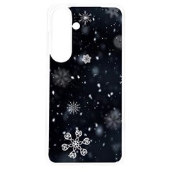 Snowflakes Snow Snowfall Snowing Samsung Galaxy S24 6 2 Inch Tpu Uv Case by Apenda