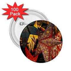 Stars Lanterns Lighting 2 25  Buttons (100 Pack) 