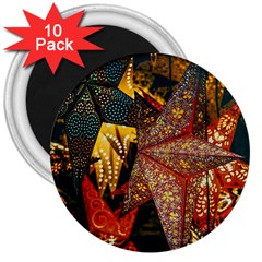 Stars Lanterns Lighting 3  Magnets (10 Pack) 