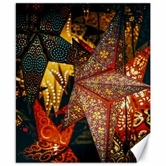 Stars Lanterns Lighting Canvas 8  X 10 