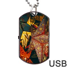 Stars Lanterns Lighting Dog Tag Usb Flash (two Sides)