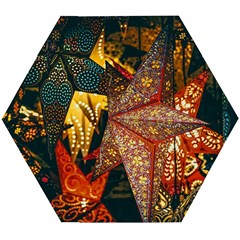 Stars Lanterns Lighting Wooden Puzzle Hexagon