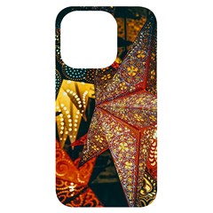 Stars Lanterns Lighting Iphone 14 Pro Black Uv Print Case by Apenda