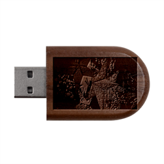 Stars Lanterns Lighting Wood Oval Usb Flash Drive by Apenda