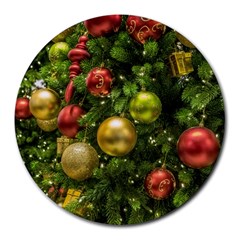 Christmas Tree Ornament Deco Round Mousepad