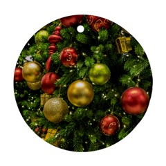 Christmas Tree Ornament Deco Ornament (round)