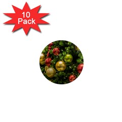 Christmas Tree Ornament Deco 1  Mini Magnet (10 Pack) 