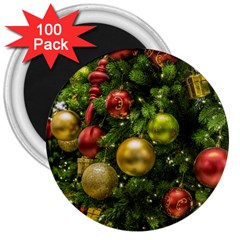 Christmas Tree Ornament Deco 3  Magnets (100 Pack)