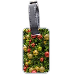 Christmas Tree Ornament Deco Luggage Tag (two Sides)