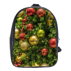 Christmas Tree Ornament Deco School Bag (xl)