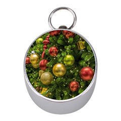 Christmas Tree Ornament Deco Mini Silver Compasses