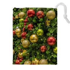 Christmas Tree Ornament Deco Drawstring Pouch (5xl)