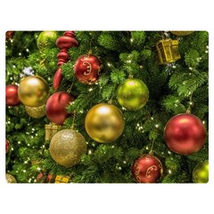 Christmas Tree Ornament Deco Premium Plush Fleece Blanket (extra Small)