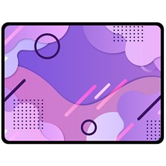 Colorful Labstract Wallpaper Theme Fleece Blanket (large)